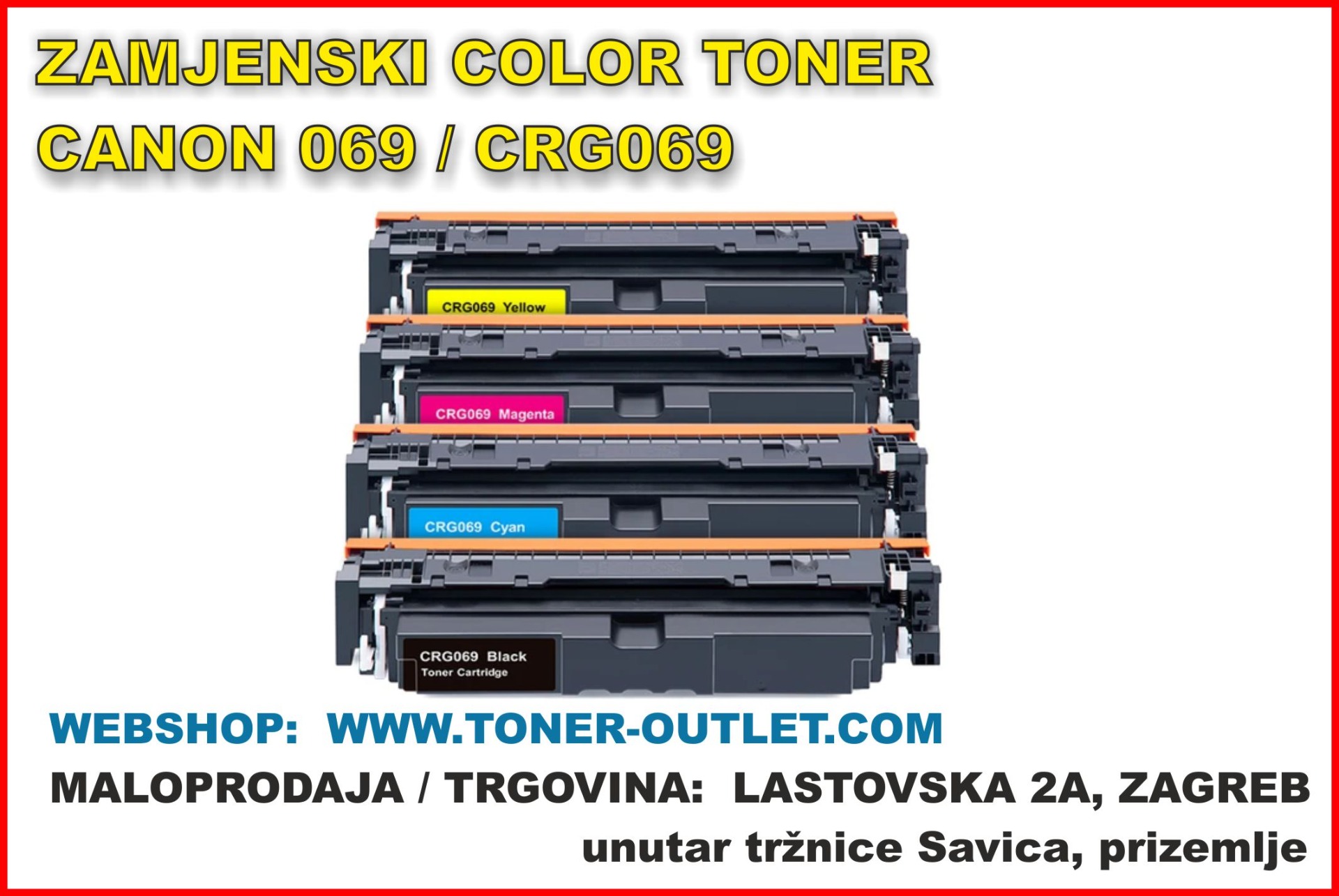 Zamjenski toner CANON 069 - Canon CRG-069 black toner